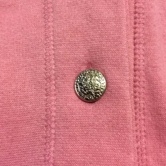 Justin Allen Xtra Womens Cardigan Sweater Size 44/24W Pink Long Sleeve - Picture 12 of 12